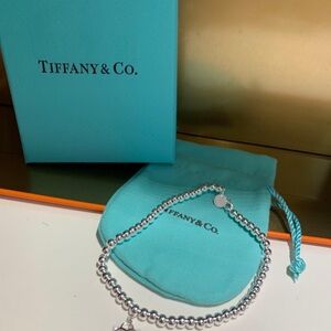 Tiffany & Co. Silver Heart Chain Bracelet